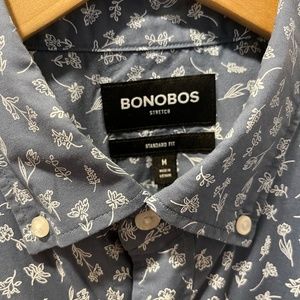 Bonobos floral print mens shirt